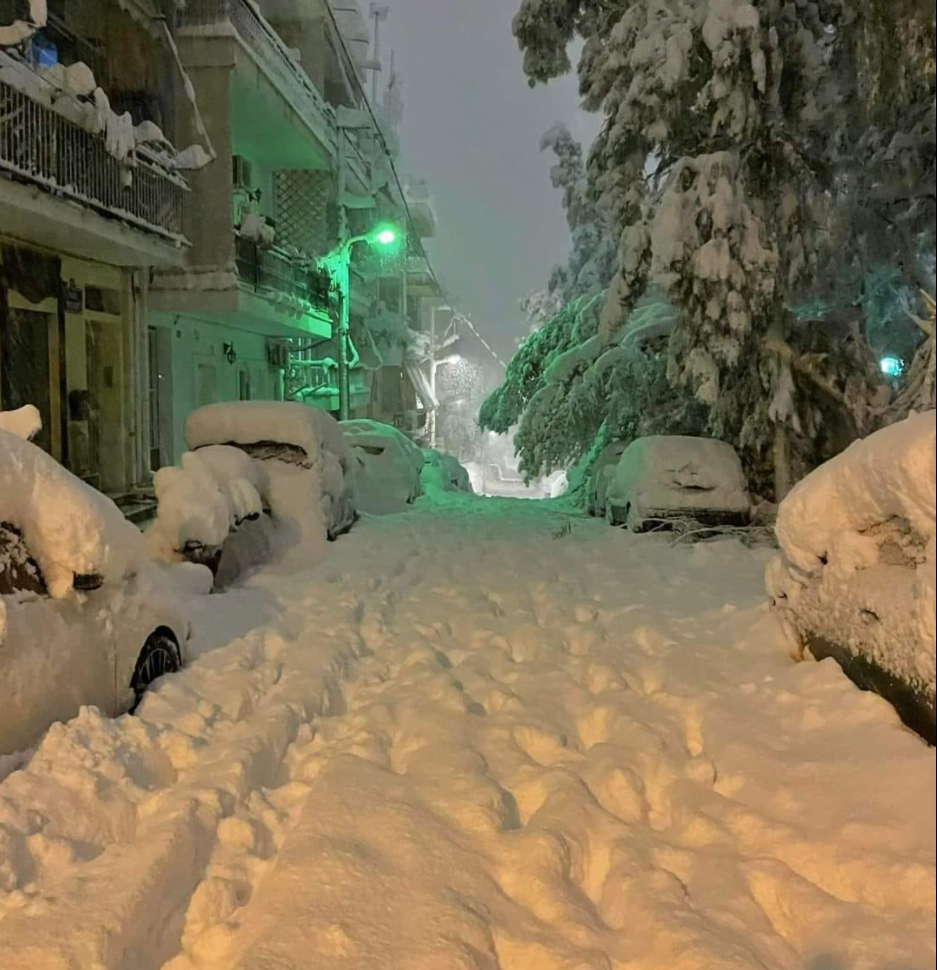 snieżyce w grecji